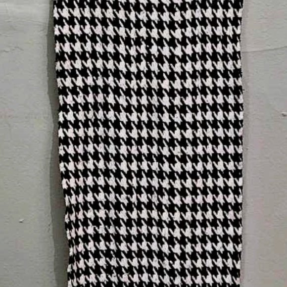 Vintage houndstooth patterned scarf / Foulard avec Motifs " Pied-de-poule " - Picture 14 of 15